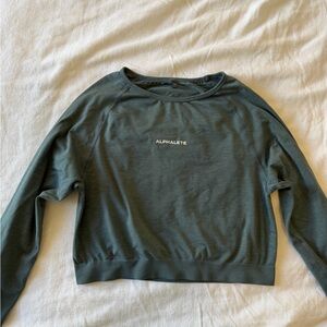 Alphalete Women's Grey Long Sleeve Top